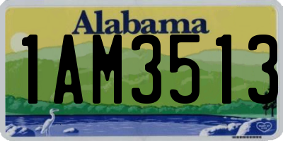AL license plate 1AM3513