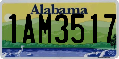 AL license plate 1AM3517