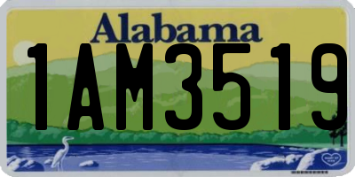 AL license plate 1AM3519