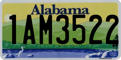 AL license plate 1AM3522