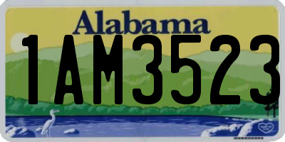 AL license plate 1AM3523