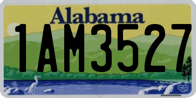AL license plate 1AM3527
