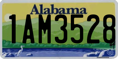 AL license plate 1AM3528