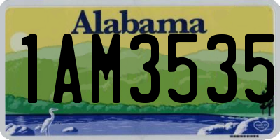 AL license plate 1AM3535