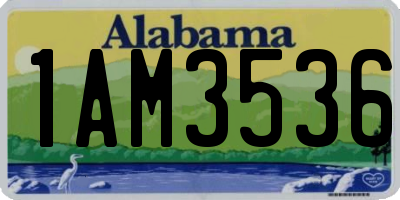 AL license plate 1AM3536