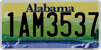 AL license plate 1AM3537