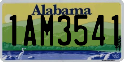 AL license plate 1AM3541