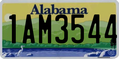 AL license plate 1AM3544