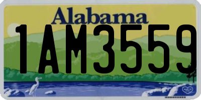 AL license plate 1AM3559