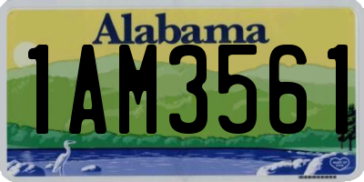 AL license plate 1AM3561