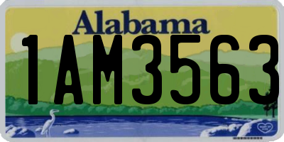 AL license plate 1AM3563