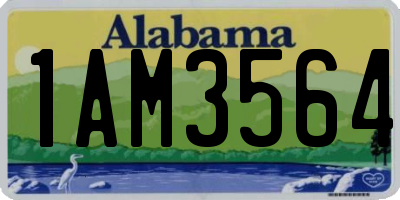 AL license plate 1AM3564