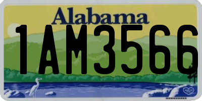 AL license plate 1AM3566
