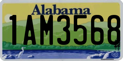 AL license plate 1AM3568