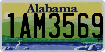 AL license plate 1AM3569