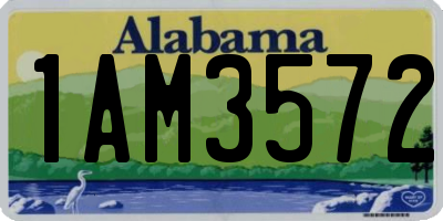 AL license plate 1AM3572