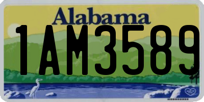 AL license plate 1AM3589