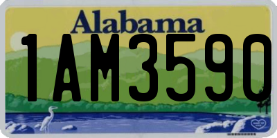 AL license plate 1AM3590