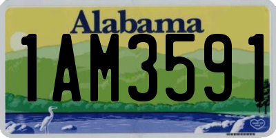 AL license plate 1AM3591