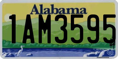 AL license plate 1AM3595