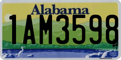 AL license plate 1AM3598