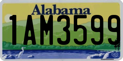 AL license plate 1AM3599