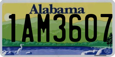 AL license plate 1AM3607