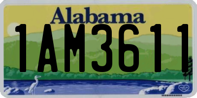 AL license plate 1AM3611