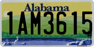 AL license plate 1AM3615