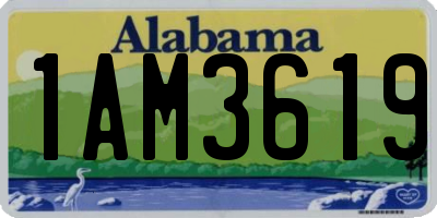 AL license plate 1AM3619