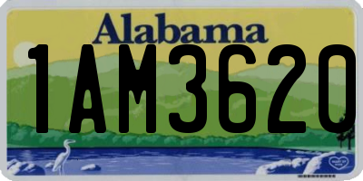 AL license plate 1AM3620