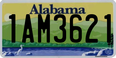 AL license plate 1AM3621