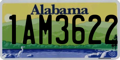 AL license plate 1AM3622