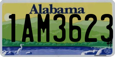 AL license plate 1AM3623