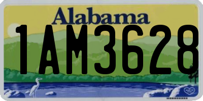 AL license plate 1AM3628