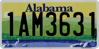 AL license plate 1AM3631