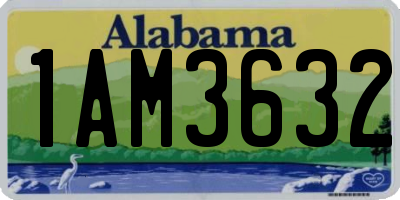 AL license plate 1AM3632
