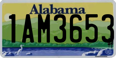 AL license plate 1AM3653