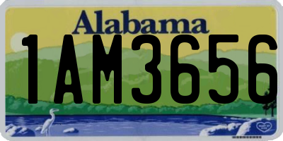 AL license plate 1AM3656