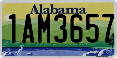 AL license plate 1AM3657