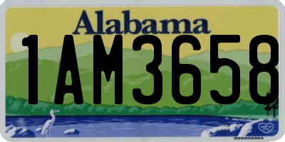 AL license plate 1AM3658