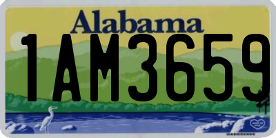 AL license plate 1AM3659