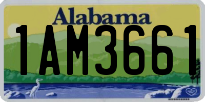 AL license plate 1AM3661
