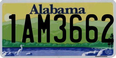 AL license plate 1AM3662