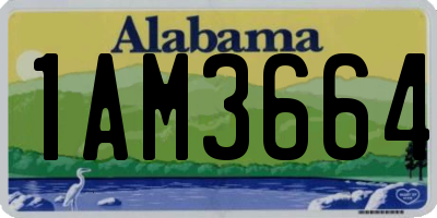 AL license plate 1AM3664