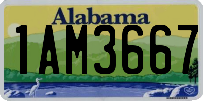 AL license plate 1AM3667
