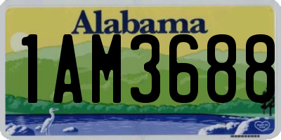 AL license plate 1AM3688