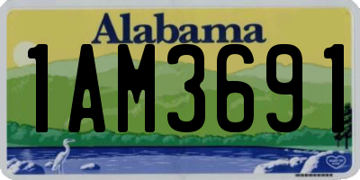 AL license plate 1AM3691