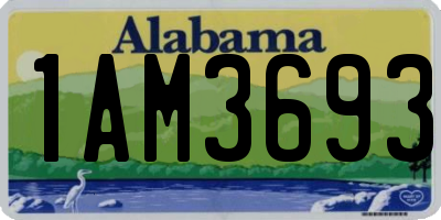 AL license plate 1AM3693