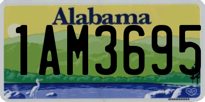 AL license plate 1AM3695